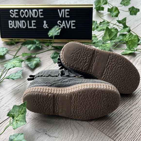 Toddler grey suede boots made in Spain - Picture 5 of 5